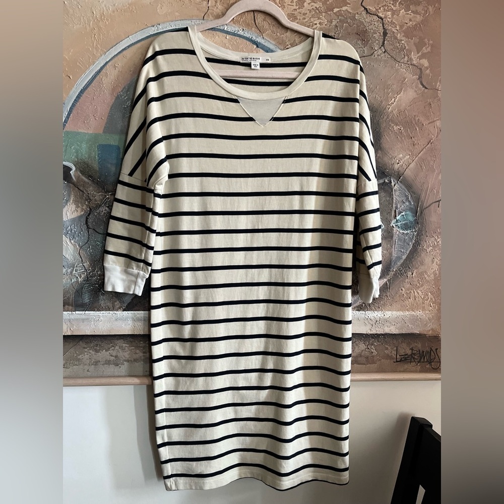 Anthropologie Stateside USA Nautical Striped Cotton Dress